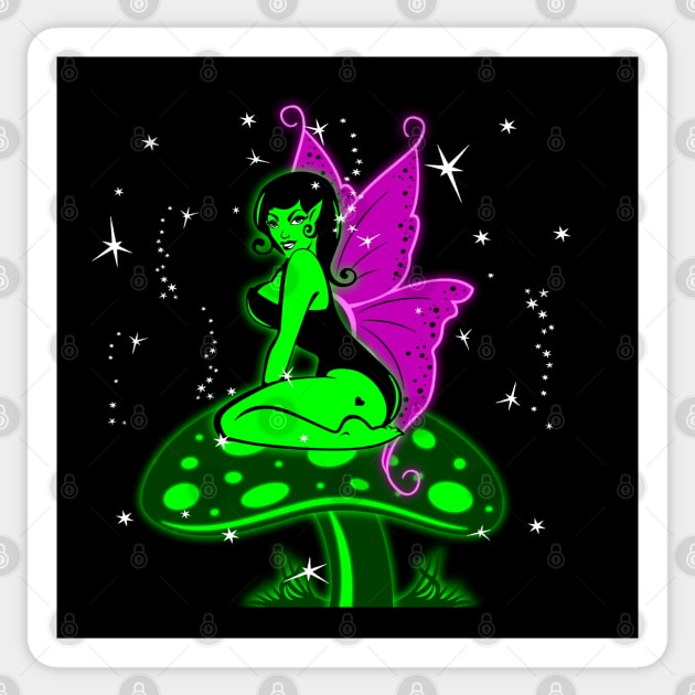 FAERIE 4 (Green) Sticker by GardenOfNightmares